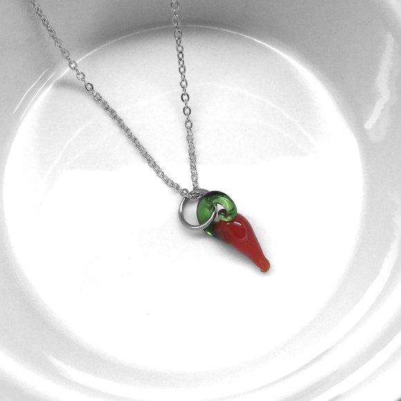Chili Pepper Charm Necklace - Picture 3 of 3